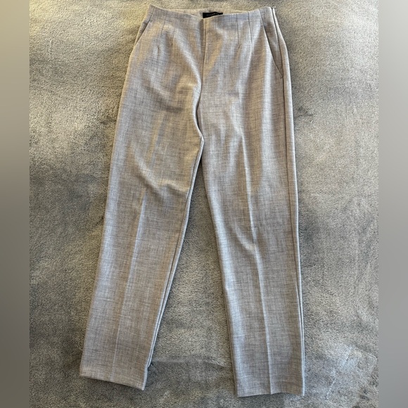 Dynamite Kendall Side Zip Slim Formal Pants Light Grey/Gray High-Waisted Size 8 - Picture 2 of 8